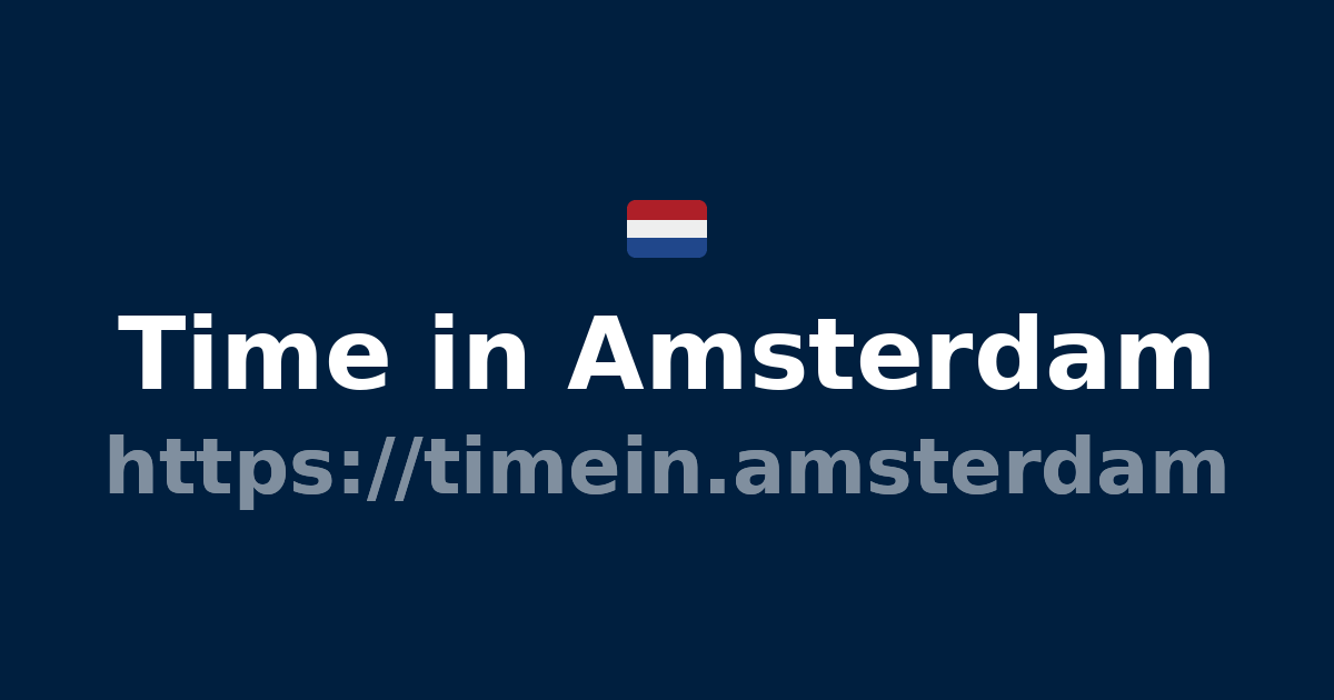 current time in amsterdam netherlands